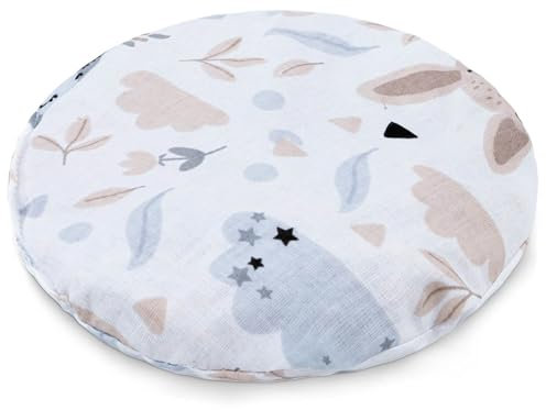 Coussin de noyaux de cerises pour bébé coussin chauffant micro-ondes coussin de grains pour enfants et adultes petit coussin chauffant et rafraîchissant noyaux de cerises Ø 16 cm coton Hibou