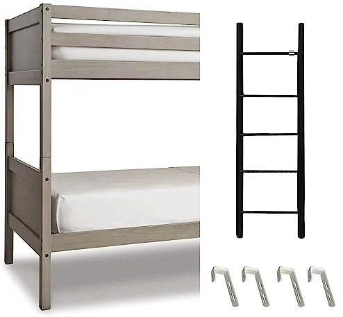4/5 Step Bunk Bed Ladder for Dorm Appartments, RV Bunk Ladder Universal Twin Bunk Bed Ladder, Adjustbale Bunk Replacement Ladder, Easy to Install))