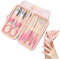 FENQURO Professional Nail Clippers Set, 10 Pieces Nail Kit, Manicure Set, Nail Set, Manicure Kit, Grooming Kit Tools for Manicure, Grooming with Bella Box (Pink)