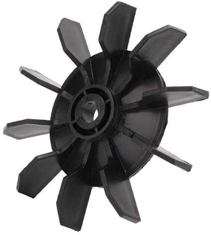 Lüfterrad-Elektromotor, schwarzer Luftkompressor-Lüfterblatt, direkt angeschlossener Motor-Ersatz für Luftkompressor-Reparatur – 14 x 135 mm