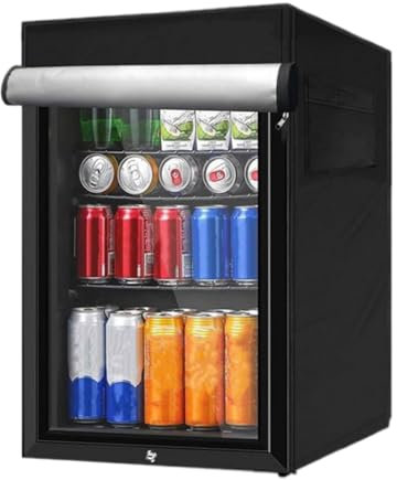 Refrigerator Cover for Outside, Oxford Fabric Waterproof Freezer Protector, Fridge Protective Cover with Handle, Weather-Resistant Refrigerator Accessory, Ideal for Outdoor Use