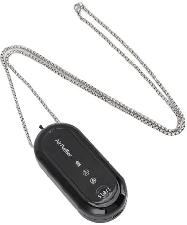 Wearable Air Purifier, Portable Personal Air Purifier Necklace for Travel Outdoor, USB Rechargeable, Lasts 30-60 Hours
