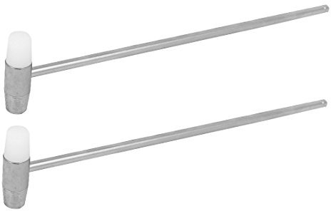 SRFTT 195mm Lungo Doppio regolatore Cinturino Orologio Martello Strumento di Riparazione 2 Pezzi per orologiaio