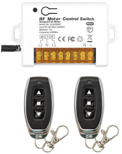 Yominerr Interrupteur de Commande Sans Télécommande Sans pour Volet Roulant Émetteur RF Sans