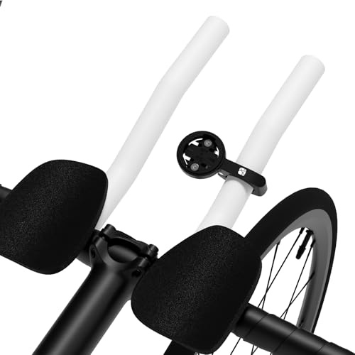 Bike AeroBar GPS Mounts for Garmin Edge Explore, Aluminum Alloy Bicycle Computer Mounts for Aerodynamic Handlebar, Flashlight and Action Camera Install, Compatible with Bryton, Wahoo, and CATEYE Black