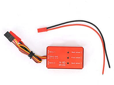 JP Hobby ER 200 Alloy Electric Retract System Control Box, RC-Zubehör für Fahrwerk, Multifunktions-Controller mit Auto-Gate-System, hochpräzise Spannungserkennung