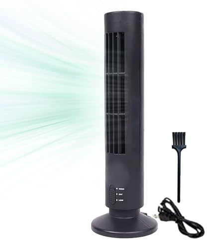 Ventilador De Aire Acondicionado Vertical | Ventilador De Torre Eléctrico De Pie Sin Aspas: VentilaVentilador De Airdor De Torre Vertical De Bajo Ruido Para Viajes, Hogar, Dormitorio Y Área De Trabajo