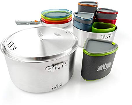 GSI 68181 Outdoor-Küchen-Set, Glacier, Edelstahl, Unisex, Erwachsene, Mehrfarbig,Einheitsgröße
