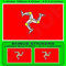 ISLE von MAN Flagge MANX Großbritannien UK TT Rennen 100mm Auto & Motorrad Aufkleber, Vinyl Sticker x1+2 BONUS