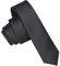 JEMYGINS schmale Herren Krawatte einfarbig in verschiedenen Farben 4cm, Schwarz, Slim