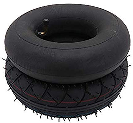 10,1/8,9–10,2 cm Innenschlauch und Reifenersatz für Sackkarre, Puppy, Sackkarre, Allzweckwagen, Nutzwagen, Gartenwagen, Schneefräse, Rasenmäher, Schubkarre, Generator und mehr, Motorrad, Roller