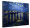 PICANOVA – Vincent Van Gogh Starry Night Over The Rhone 80x60 cm – Bild auf Leinwand – Leinwandbild – Premium Leinwanddruck – Kunstdruck Auf 2cm Holz-Keilrahmen Für Schlaf- Und Wohnzimmer