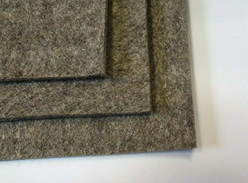 Wollfilz Grau 5 mm 120 x 160 cm Filzmatte Filzplatte Industriefilz