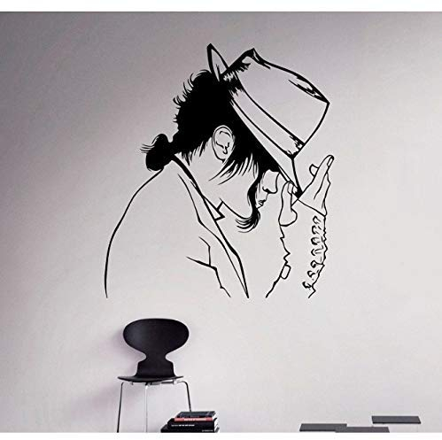 Michael Jackson Vinyl Aufkleber Kunst Wanddekoration Wandaufkleber Für Musiker 42X47Cm