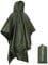 Azeekoom Regenjacke Regenponcho, Regenmantel Wasserdicht Unisex Camping Zelt Campingdecke 3 in 1 Multifunktionaler Regencape für Picknick im Freien Trekking Camping Angeln Jagd Ausflug (Grün)