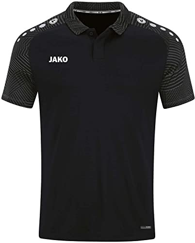 JAKO Kinder Poloshirt Performance, Schwarz/Anthra Light, 164