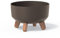Pot de fleurs bas 3,8L avec pieds amovibles et insert 235 mm, café