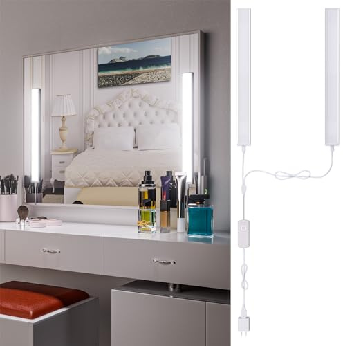 My Beauty Light LED-Schminkleuchten für Spiegel, hell, dimmbar und Farbtemperatur, wechselbar, LED-Make-up-Licht, langlebig, aufklebbar, 5 V, USB-betriebene Spiegelleuchten