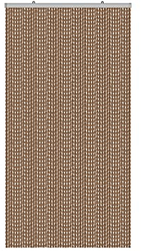 BIANCHERIAWEB Tenda Antimosca Antirumore Caduta Pannello Porta Finestra Casa PON PON 120X230 Marrone