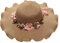 Sol Sombreros para Mujeres Sombreros De Playa Anchos Sombreros De Paja con Lápidas De Verano Plegables De Flores para Suministros De Viajes De Verano