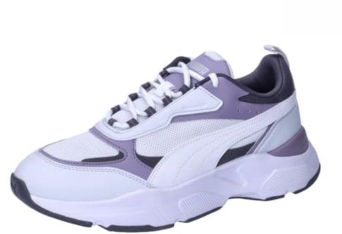 PUMA Damen Cassia Sneaker, Silver Mist White-Galactic Gray-Pale Plum Silver, 42 EU