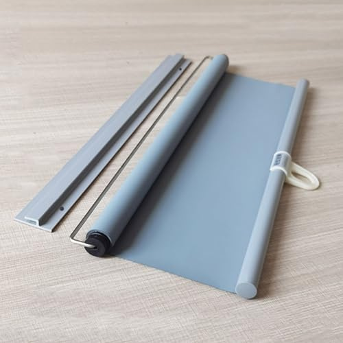 Spring Automatic Lift Blackout Roller Blinds,Telescopic Temporary Privacy Roller Shades,Room Darkening Rolled Up Shades with Spring,for Doors Windows,Width X Height (80cm x 150cm(31.5in x 59in))
