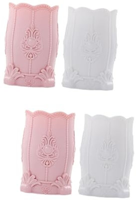 NUOBESTY 4stücke Bleistift Und Pinselhalter Aus Kunststoff Organizer Für Schreibtisch Und Make-up Praktischer Aufbewahrungsbecher Für Stifte Pinsel Und Kosmetikzubehör