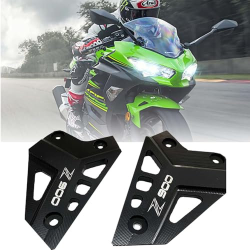 Protector De Clavijas De Pie De Motocicleta Para Kawasaki Z900 Protector De Clavija De Pie Z900 Cnc Protector De TalóN De Rueda Trasera De Aluminio Accesorios Para Modelos Z900 2017 2018 (Negro)