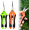 GmwyCzV 2 Pièces Ciseaux Jardinage, Sécateur Ciseaux de Jardin de Inoxydable, Poignées Ergonomiques Sécateur de Jardin Professionnel, Cisaille à Fleurs Bonsai Plantes, Pour Plantes, Outils de Jardin