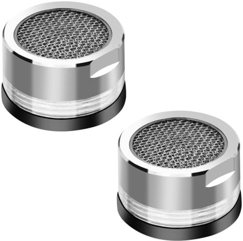 LICQIC Filtro de repuesto para grifo, aireador de grifo macho de 22 mm, boquilla de filtro de grifo de ahorro de agua para fregadero de cocina, baños, inodoros, restaurantes (2 piezas)