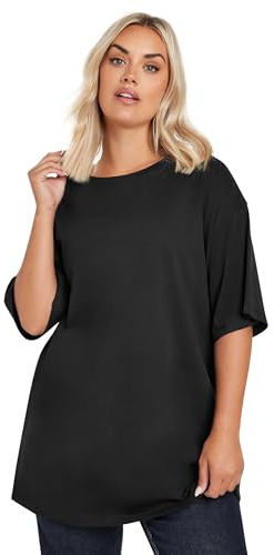 Yours Curve Relaxed Longline T-Shirt - Women's - Plus Size Curve