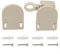 Sonnenschutz Ersatzteile, Montagehalterungen für Rollos (Beige)