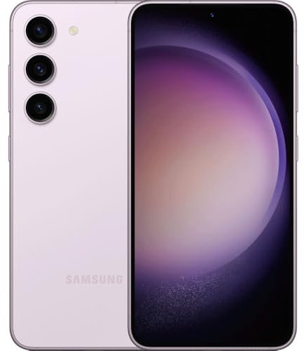 Samsung Galaxy S23 256 GB 8 GB ROM AI Smartphone Android 15, batteria 3.900 mAh, smartphone senza contratto, versione EU (lavender)