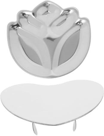 MUSISALY Metal Nail Art Mixing Palettes 2pcs Mini Finger Ring Palette Cosmetic Polish Holder for Manicure Diy Nail Gel Art Design