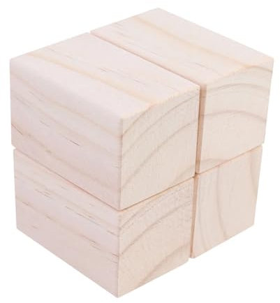 YGLONG Möbelfüße Holz 4pcs Wooden Furniture Support Feet Cabinet Sofa Coffee Table Legs Dressers Desk Feet Hardware Replacement(3X5cm)