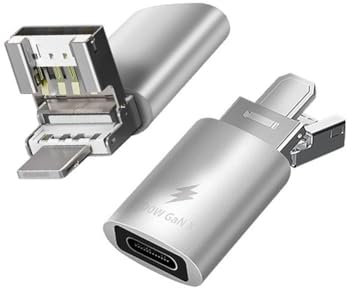 PLGEBR Adattatore 3 in 1 a USB C OTG Tipo C Femmina a USB Micro Maschio Convertitore per iphone Veloce J5S9 Adattatore Sa Ricarica