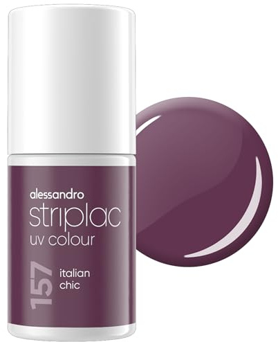 alessandro Striplac Peel-Off UV Gel Nagellack, Italian Chic, 6,5ml | Hochpigmentierter UV Gel Nagellack, bis zu 15 Tage Halt, kratzfest, acetonfrei & abziehbar, HEMA-frei & vegan