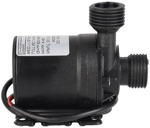 NBDUGQ Bomba de Agua Sumergible portátil, 12 V, 800 l/h, 5 m, for de refrigeración, Fuentes, Calentador, ultrasilencioso, for jardín, con Motor sin escobillas.