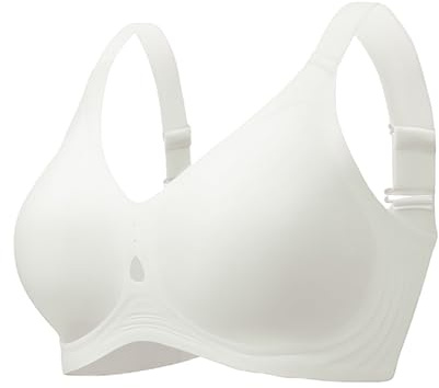 TMYIOYC Curlady Jelly Bra, Seamless Wireless Bra for Women, Comfort Soft No Underwire Supportive Full Coverage Push Up T-Shirt Bra with Free Extenders
