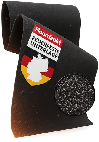 Floordirekt Feuerfeste Unterlage 40 x 30 cm - Hitzeschutzmatte bis 1000 °C - Lötmatte als feuerfeste Matte für sicheren Brandschutz - Brandschutzmatte als ideale Feuerschutzmatte - Dalton
