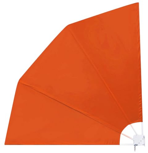 Frdhee Balkonschirm Gartenschirm, Faltbarer Balkonfächer Terracotta-Rot 210×210 cm für Garten & Terrasse