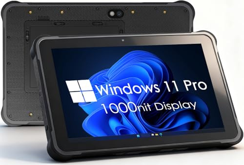 Kayoote ST11 Ultra 10.1 Tablet Rugged, Schermo 1000nit Leggibile al Sole, Win 11 Pro, Intel Core i5-1235U, 16GB RAM 512GB ROM, IP65, 4G LTE, WiFi, GPS, NFC, Batteria 6000mAh, Fotocamera