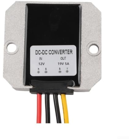 Convertisseur DC-DC Boost 12 V vers 19 V 5 A étanche | Conversion efficace, rendement > 93 %, faible dégagement de chaleur, sortie stable de 19 V, durable