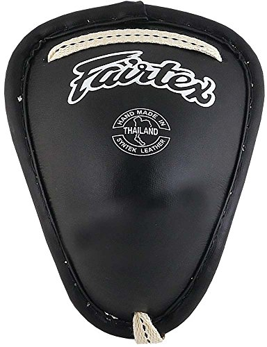 Fairtex Muay Thai Steel Cup, schwarz, Groin, Suspensorium, Tiefschutz Größe XL