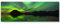 Paul Sinus Art Nordlichter Wandbild Polarlicht grün - Panoramabild auf Leinwand in 120x40cm