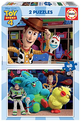 Educa 18106 2x48 Toy Story 4 2 Puzzles of 48 Pieces, Multicoloured, 2 X 48 Piezas