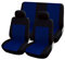 Rebeca Shop COPRISEDILI UNIVERSALI per Auto Kit Anteriore E Posteriore Vari colori Soft Confortevole Traspirante Protezione per Sedili Auto (Blu Scuro/Nero)