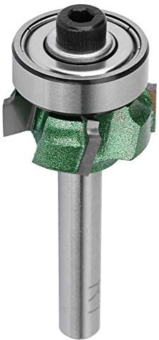 FTVOGUE Trimmer Router Bit R1 / R2 / R3 Holzfräser 4 Zähne Schnitt für Holzgraviermaschine (1/4 * R1)