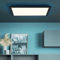 Lightbox LED Panel Deckenleuchte dimmbar, 40x40cm, 25 W, mit RGB-Beleuchtung, 2700-6500 Kelvin, Metall/Kunststoff, Schwarz