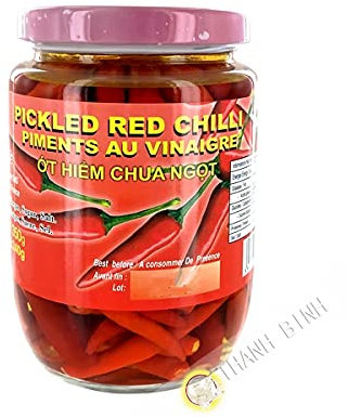 Piments rouge au vinaigre VINAWANG 350 g Vietnam - Lot de 3